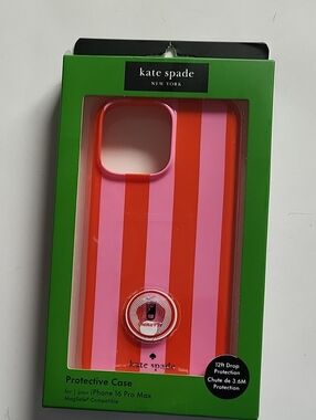 KATE SPADE iPhone 16 PRO Max case Pink Orange Colorblock